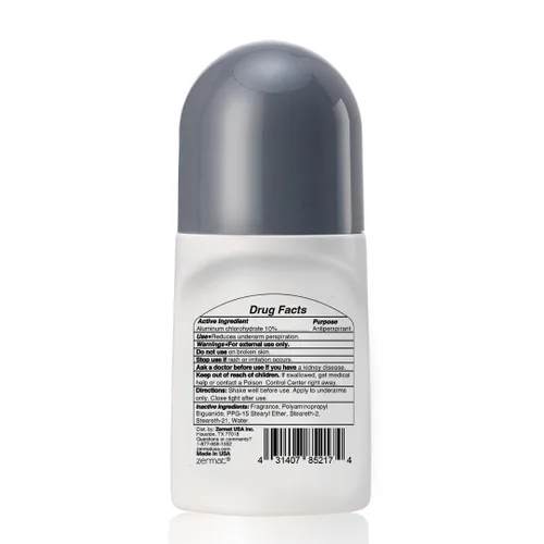 Vista 2 de Zermat Jugador, Desodorante Roll-On, Antitranspirante 24 h, 2.5 Oz.