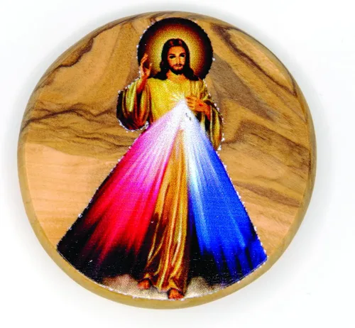 Vista 20 de Arcángel San Miguel, icono católico imán para nevera, madera de olivo, religiosa inspiradora religiosa, imanes de fe de Israel, hogar, cocina