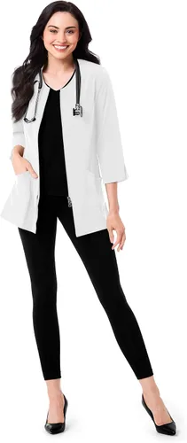 Vista 5 de Maevn Smart Lab Coats - Chaqueta de laboratorio con manga de 34 pulgadas para mujer