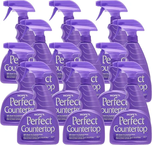 Vista 10 de HOPE'S Perfect - Limpiador y pulidor de encimeras – Spray de limpieza multisuperficie sin rayas – Spray de cocina para granito, cuarzo, mármol
