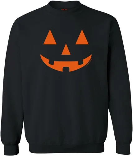 Vista 5 de Joe's USA Jack O' Lantern - Camiseta de disfraz de calabaza para hombre y mujer Manga larga negra.