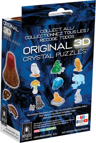 Vista 8 de BePuzzled, Volcano - Rompecabezas de cristal 3D original, perfecto para rompecabezas de 12 años en adelante, desafiante de completar y hermoso
