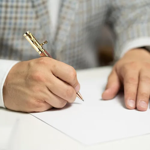 Vista 4 de Bolígrafo personalizado de acción de resorte, bolígrafo de bola de metal y madera grabado gratis con 2 recargas, bolígrafo personalizado con nombre