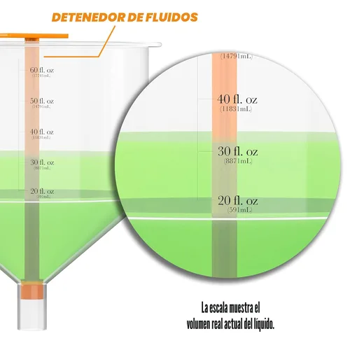 Vista 4 de EPAuto Kit de embudo de llenado de refrigerante de radiador a prueba de derrames
