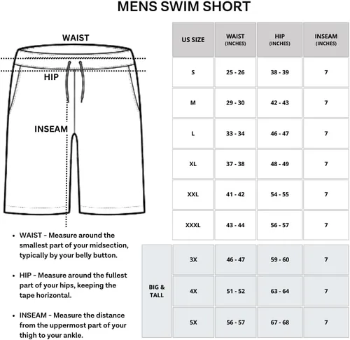 Vista 6 de Real Essentials Paquete de 3 Traje de baño de secado rápido para hombre de 7 pulgadas con forro de malla (disponible en tallas grandes y altas)