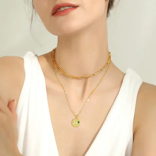 Vista 3 de GOLDCHIC JEWELRY Gargantilla gruesa de oro para mujer, collar de cadena cubana de 0.197 pulgadas, 0.472 pulgadas, 0.472 pulgadas, 0.71 pulgadas