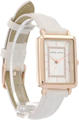 Vista 3 de Anne Klein AK3820 Reloj con correa de grano de cocodrilo acentuada con purpurina