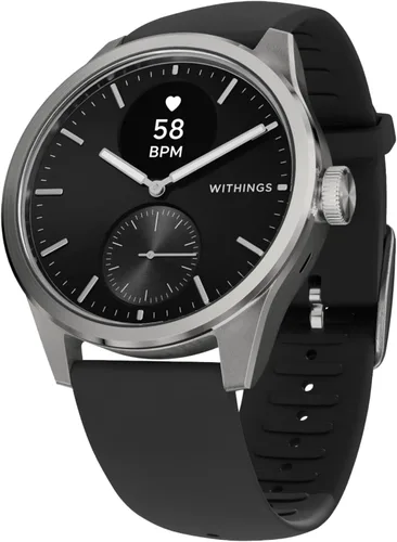 Vista 8 de WITHINGS ScanWatch 2 - Hybrid Smart Watch, Heart Rate Monitoring, Fitness Tracker, Cycle Tracker, Sleep Monitoring, GPS Tracker, 30-Day Battery