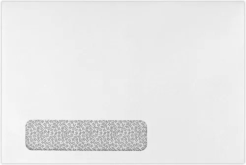 Vista 2 de LUXPaper Sobres de ventana de folleto de 6 x 9 Blanco brillante Texto de 24 libras 50