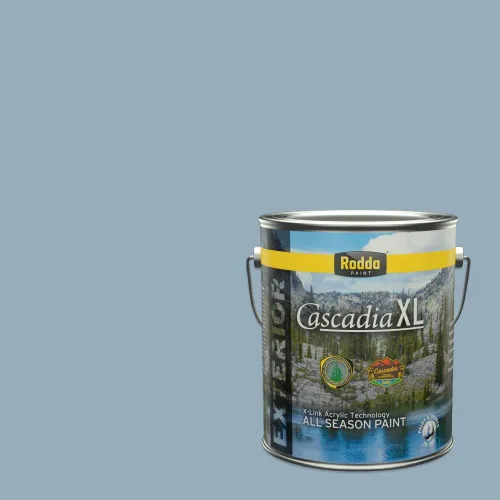 Vista 142 de Rodda Paint CASCADIA XL Pintura e imprimación satinada exterior en uno, cuarto de galón, Acapulco Dive