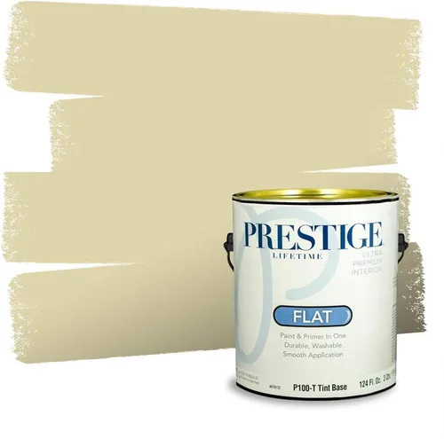 Vista 196 de Prestige Paints - Pintura exterior e imprimación en uno, 1 galón, plano, compatibilidad comparable con el color menta «Whipped Mint» de Behr