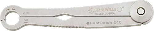 Vista 13 de Stahlwille 41100808 Llave de trinquete, FastRatch, hecha de acero inoxidable endurecido y templado, utilizada para apretar/aflojar tuercas y pernos