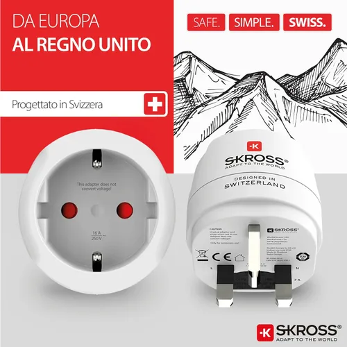 Vista 2 de SKROSS Adaptador de viaje de país - Europa a Reino Unido
