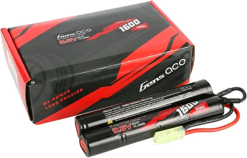Vista 4 de Gens ace Batería NIMH estilo Nunchuck de 1600mAh 9.6V 8S1P Airsoft con enchufe TMY