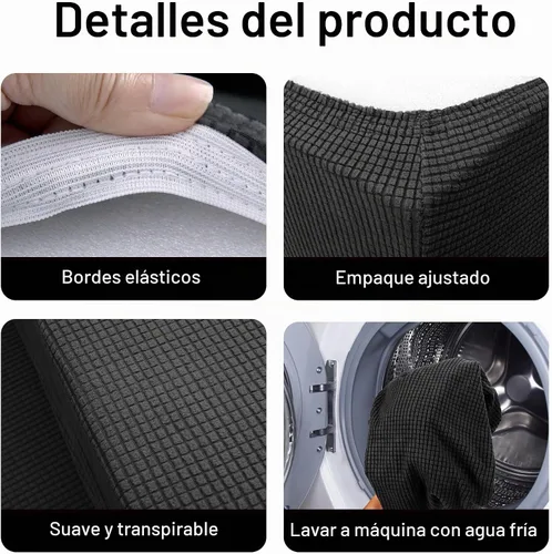 Vista 3 de Tlswshsy Fundas de cojín para comedor de autocaravana, protector elástico para muebles de sofá biplaza, fundas elásticas para cojines de cámper