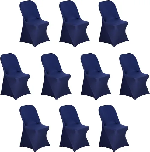 Vista 61 de Efavormart - Funda para silla plegable elástica de elastano, ajustable, para cenas, eventos, bodas, fiestas, banquetes, catering, color beige