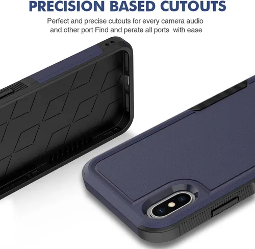 Vista 88 de Jeylly Funda para iPhone SE/Funda para iPhone 5S, Exterior de Plástico Duro que Absorbe Golpes + Interior de Silicona de Goma Defensor contra