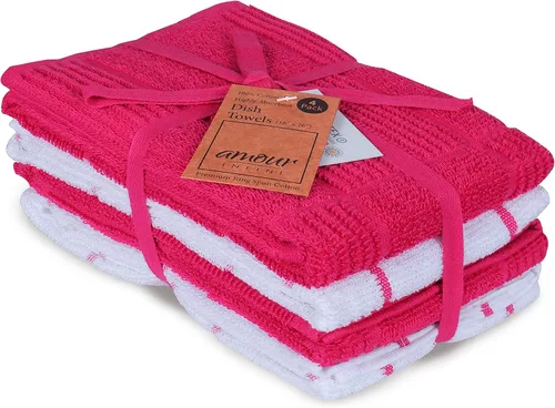 Vista 35 de Amour Infini paños de cocina y repasadores, 100 % algodón, muy absorbentes, se pueden lavar a máquina