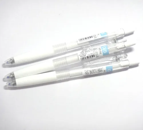 Vista 3 de Pilot Juice Gel Ink Pen-0.020 in-Blanco, 3 bolígrafos por paquete (importación de Japón) [Paquete original Komainu-Dou]