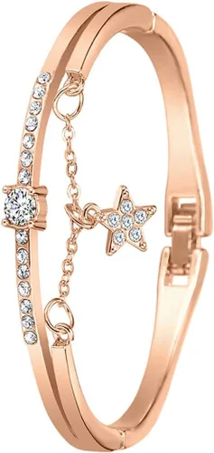 Vista 4 de CdyBox Reloj clásico de aleación para mujer, con pulsera de cristal, relojes de pulsera de cuarzo para mujer, grandes regalos