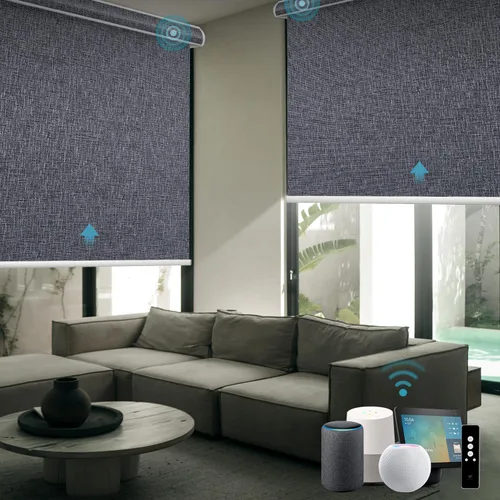 Vista 17 de SmartWings Persianas motorizadas con control remoto para ventanas, persianas enrollables Matter 100% opacas, automáticas, eléctricas inteligentes