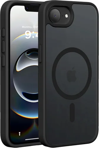 Vista 48 de Hualele - Funda magnética para iPhone 13 Pro, compatible con MagSafe, grado militar, a prueba de caídas, translúcida mate, parte trasera dura, borde