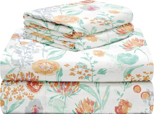 Vista 12 de Celeste Home Juego de sábanas tamaño individual XL de 190 GSM, cálido y acogedor, franela 100% algodón preencogida, extra suave, bolsillos