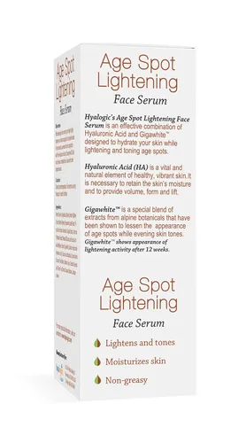 Vista 2 de Suero facial Age Spot - Corrector de manchas oscuras enriquecido con ácido hialurónico y Gigawhite - Suero iluminador Episilk para aclarar