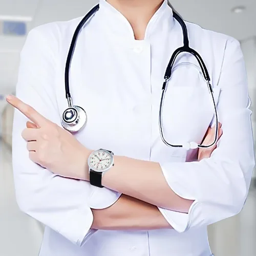 Vista 3 de IBSO Reloj de Mujer para Enfermera Fácil de Leer Esfera Relojes de Pulsera Correa de Silicona Resistente al Agua Relojes con Segundero y 24 Horas