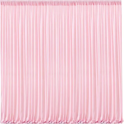 Vista 23 de Cortinas de Fondo Beige - Cortinas de Poliéster Sin Arrugas para Fotografía, Cortinas de Fondo para Fiestas, para Decoraciones de Baby Shower