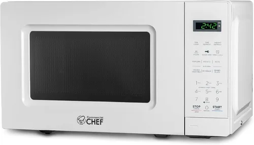 Vista 17 de Commercial Chef 0.6 Cu. Ft. Countertop Microwave Oven, CHM660B, Black Negro