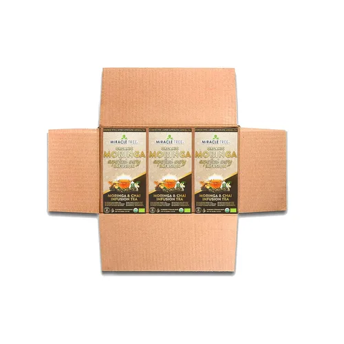 Vista 24 de Miracle Tree 's Energizing Moringa Infusion - Chai Mezcla súper cafeína Alternativa de café saludable, perfecta para concentrarse Certificado