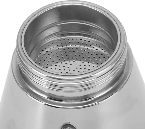 Vista 9 de GOWENIC Cafetera italiana de acero inoxidable, olla portátil de gran capacidad, 101 a 16.9 fl oz