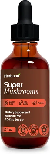 Vista 9 de Super Mushroom Complex 8 en 1 Extracto líquido – Gotas de 2 onzas líquidas con melena de león Reishi Cordyceps Chaga Maitake cola de pavo Shiitake
