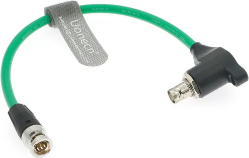 Vista 9 de Uonecn Cable protector SDI HD Cable SDI aisladores galvánicos BNC macho a ángulo recto BNC hembra para cámara RED-Komodo 20CM (negro)