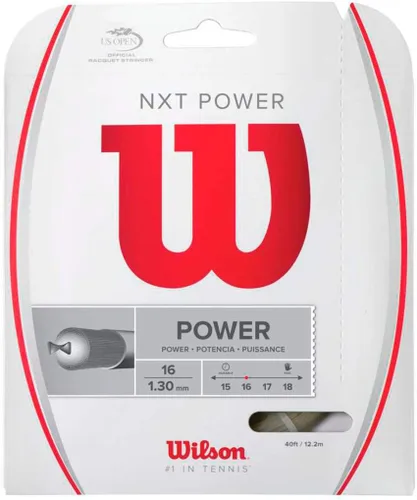 Vista 15 de Cuerda de tenis Wilson NXT - Juego y carrete de 200 m