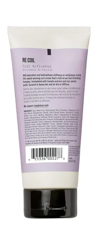 Vista 2 de AG Care Re:Coil Activador de Rizos Crema para Rizos con Aminoácidos de Queratina - Crema Ultra-Nutritiva para Cabello Rizado para Rizos Definidos