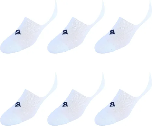 Vista 2 de Sperry Men's Recycled Cushioned Sneaker Liner Socks-6 Pair Pack-Repreve Arch Support and No Slip Heel Gripper