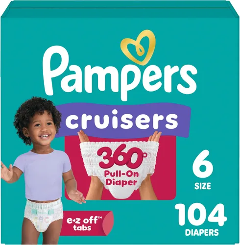 Vista 13 de Pampers Cruisers 360 Pañales - Talla 3, 26 unidades, pañales desechables para bebé, ajuste sin huecos