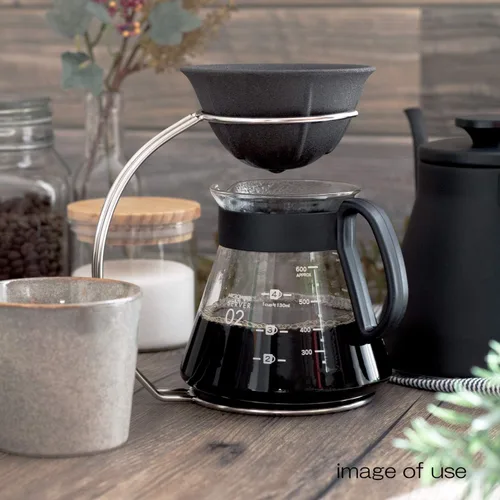 Vista 7 de Arita Ware NS-02 - Filtro de café de cerámica, pequeño, diámetro aproximado de 4,2 x 2,2 pulgadas (4.2 x 2.2 in), diseño de gotero ecológico