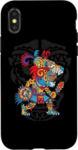 Vista 5 de Funda para iPhone 11 Aztec Jaguar Ancient Warrior Native Mexican Mythology