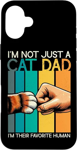 Vista 22 de Cat Dad Father Cat Lover Parent Father's Day Papa Fatherhood Case for iPhone 16