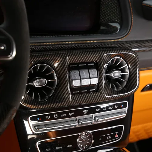 Vista 3 de Marco de ventilación frontal para Mercedes Benz Clase G (2019-2020), consolas centrales, salida de viento de aire acondicionado, tablero de ABS