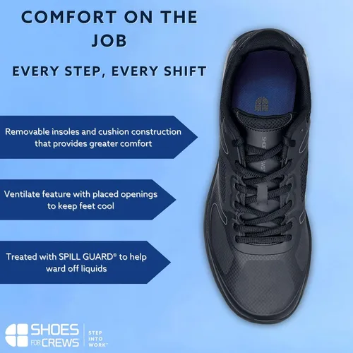 Vista 2 de Shoes for Crews Evolution II, tenis de trabajo antideslizantes para hombre