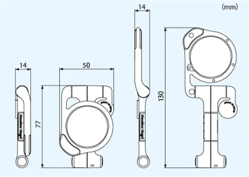 Vista 3 de Engineer Lupa compacta SL-64 con aumento de 3.5X, brazo articulado, autoportante, viene en bolsa personalizada (fabricada en Japón)