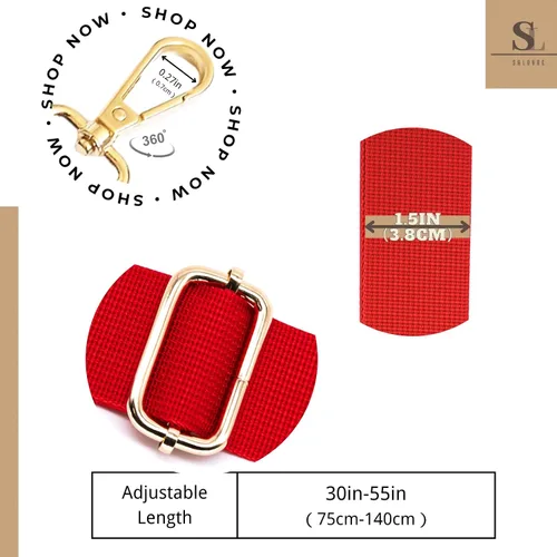 Vista 229 de S&loyoe Correas de repuesto para bolso, correa ajustable para bolsa cruzada, correas de guitarra anchas para bolsos de 1.5 pulgadas