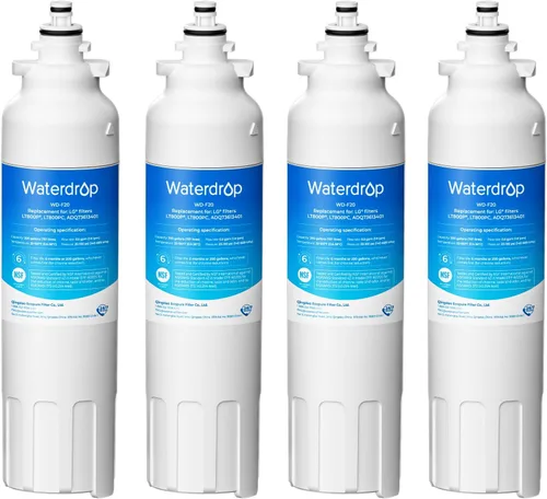 Vista 11 de Waterdrop LT800P Filtro de agua para refrigerador, NSF 401&53&42, compatible con LG LT800P, ADQ73613401, Kenmore 9490, 46-9490, 469490, ADQ73613402