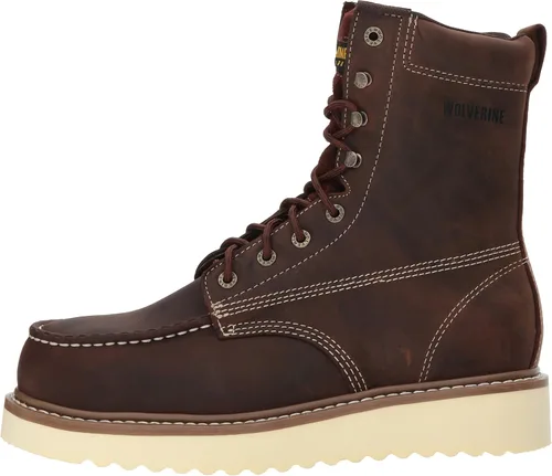 Vista 8 de Wolverine Botas de cuña Loader de 8 pulgadas con punta de acero para hombre