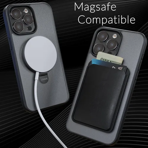Vista 5 de Crave Funda con soporte para iPhone 15 Pro Max, compatible con MagSafe, protección a prueba de golpes con función atril para Apple iPhone 15 Pro Max
