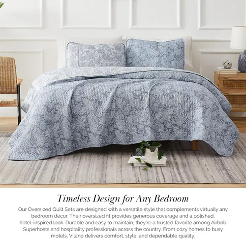 Vista 75 de Southshore Fine Living, Inc. Juego de edredón individual XL, colcha de microfibra acolchada, juego de edredón individual con funda de almohada, ropa